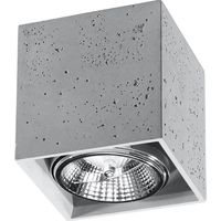 VALDE ceiling lamp in concrete