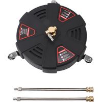 Eosnow 13 Zoll Hochdruckreiniger professionell 2500psi 1/4 Schnellverbindungsoberflächenreiniger mit 3 Rädern für Beton -Terrassensteig -Deck -Auffahrten