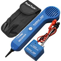 PEAKTECH P 3434 VISEUR DE LIGNE ET CÂBLE TÉLÉPHONIQUE AVEC TESTEUR DE PASSAGE ET SIGNAL SONORE, CROCODILE RJ45, RJ11, RÉSEAU LAN