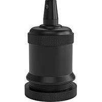 CALEX Creations - Portalampada serie Bell, attacco E27, colore: Nero opaco