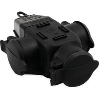 Multiprise McPower avec prise de terre, 3 fiches, IP44, extérieur, 16 A, noir