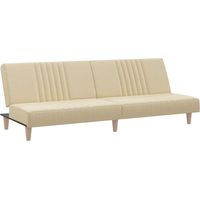 Canapé Sofa-lit crème tissu