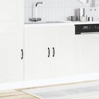 vidaXL Meuble bas pour évier Kalmar blanc 80x46x81,5cm bois ingénierie