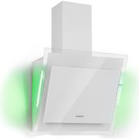 Klarstein – Hotte aspirante inclinée 60cm – Débit d'air 671m³/h – Éclairage LED – Filtre aluminium lavable – Silencieuse 59dB – Classe énergétique A++