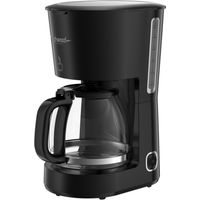 Cafetière 12 - 15 Tasses Techwood TCA-158BC - Indicateur du niveau d'eau - Verseuse en verre - 750W - Filtre permanent lavable