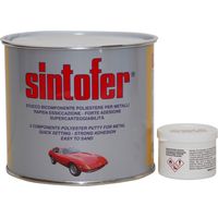 Mastic bicomposant gris 750 ml – Répare et reconstruit carrosserie – Idéal pour radiateurs et réservoirs – Application rapide en quelques minutes – Sintofer