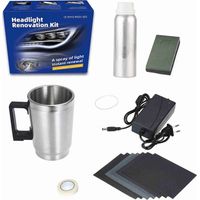 Kit de rénovation de phares Voiture 100ml Professionnel - Polissage, Restauration et polymérisation Contre Le jaunissement, Rayures