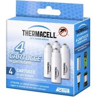 Pack de 4 cartouches de gaz butane – Recharge pour évaporateurs ThermaCELL – 220g par cartouche – Pour espaces extérieurs