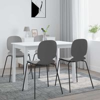 Vidaxl – Table de salle à manger rectangulaire 114x71x75 cm – Bois d'hévéa massif – Finition laquée facile à nettoyer – 4 places