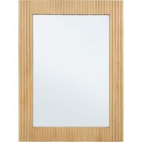 Miroir rectangulaire 60x80 avec cadre en bois naturel Charley YES
