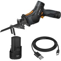 BATAVIA Scie sabre sans fil - Fixxpack 12V (avec batterie 2Ah et câble) - usage jardin et atelier