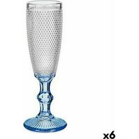 Flûte da champagne - VIVALTO - Blu Cobalto - 180 ml - Vetro - Originale