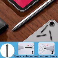 Lot de 3 pointes de rechange pour stylo Surrface Pro 2017 (modèle 1776) et Surrface Pro 4 (noir)