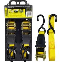set 2 cinghie a cricchetto 25 mm x 4 mt - system+