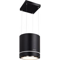 Klarstein – Hotte îlot aspirante Ø 38 cm 540 m³/h – Classe A – Extraction ou recyclage – Filtres à charbon actif inclus