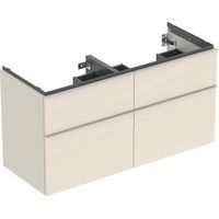 Geberit iCon Unterschrank für Doppelwaschtisch, 4 Schubladen,