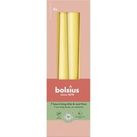 Bougies pointues carton de 4 jaune soleil