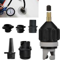SUP Pump Adapter, Air Pump Converter Multifunction SUP Valve Adapter with 4 Air Valve Nozzles Paddle Board Pump Adapter for Inflatable Boat, Kayak, Paddle Board, Inflatable Bed, Dinghy
