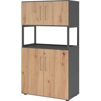 bümö flexi Aktenschrank groß abschließbar mit Regal