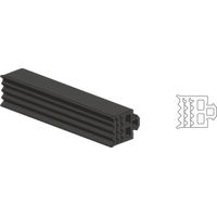 Längle Basisprofil Dichtung Anschlaggummi für 8/10/12 mm Glas Kunststoff grau