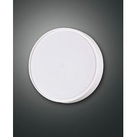 Plafonnier Circulaire Led Hatton Polycarbonate Blanc Ip65 14W 3000K Chaud 2830Lm Fabriqué En Italie Code 3224-61-102 Design Moderne Et Robuste