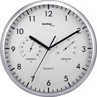 Horloge murale Techno Line WT 650 à quartz 26 cm argent