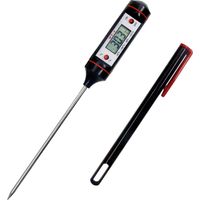 Thermomètre de cuisine - Thermomètre alimentaire - Thermomètre à longue aiguille en métal - Pour la cuisine et la cuisine en extérieur