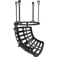 SPORTNOW Basketball-Rebounder, 360° drehbar Rücklaufaufsatz, Basketball-Rückholsystem für Schießübungen, mit Rückprallrampe, Indoor-Outdoor, Schwarz