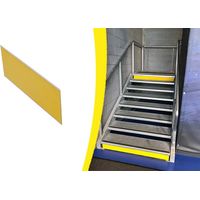 Piastra di rialzo Waccess in metallo da incollare WATTELEZ 100 x 3000 mm - giallo - 810329J