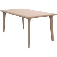 Table rectangulaire 160x90 Dessa Resol plastique beige