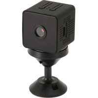Caméra de surveillance domestique intelligente avec télécommande, HD 1080p, détection de mouvement, vision nocturne infrarouge, sans fil et Wi-Fi pour une utilisation intérieure. Carte mémoire 64 Go i