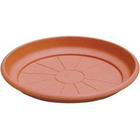 SOTTOVASO TONDO ERICA ICS - PP TERRACOTTA X VASO CM 28- 24 pezzi