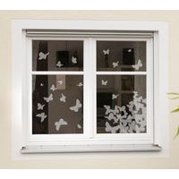 Sticker mural papillons blancs - 31 x 31 cm