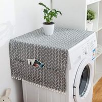 1 pièce - Housse de réfrigérateur, housse de machine à laver, housse multifonctionnelle avec poche, housse anti-poussière pour la décoration intérieure-AquaForge