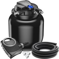 SunSun Set filtrante per laghetto CPA-50000 fino a 100000l UVC 55W Pompa NEO8000 Tubo