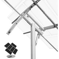 Eco-Worthy – Support de panneau solaire pour balcons et jardins – Monture à deux axes – 40 % de puissance en plus – Installation facile pour surfaces variées