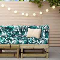 Maisonchic – Canapé d'angle de jardin en bois de pin imprégné – Dimensions 61x61x62cm – Confort optimal pour 2 personnes – Résistant aux intempéries - togp86942