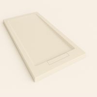 Plato de ducha Steen con marco color Blanco roto RAL 9001 90x180cm rejilla blanco roto