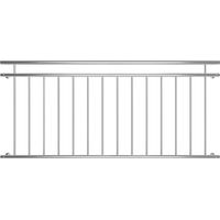 Melko – Balustrade extérieure en acier inoxydable 90x184 cm – Résistante aux intempéries – Design français – 14 tiges Ø 1,9 cm