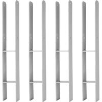 Hengda 91MM 4 Stück Pfostenträger Pfosten H-anker Feuerverzinkt Langlebig Vierkantholzpfosten für Pfosten 9x9cm