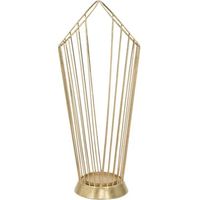 Soporte para paraguas mauro-ferretti glam stick metal dorado 25.5x18.5x60 cm