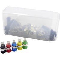 Schnepp 354 000056 Sicherheits-Laborbuchse Schwarz, Rot, Blau, Grau, Gelb 24 St.