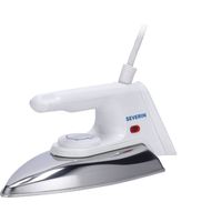SEVERIN BA 3211 Ferro da stiro a secco da 1200 W e 600 g di peso, Ferro da stiro portatile e leggero con temperatura regolabile, Ferro a secco con piastra in alluminio lucidato