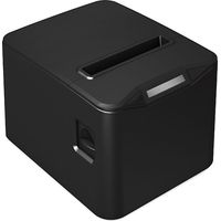Bisofice Thermal Receipt Printer 80mm Desktop Direct Thermal Printing USB+LAN Connection High Speed-B-EU-