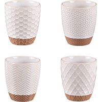 Table Passion - Coffret de 4 gobelets Jaspe 20 cl beige