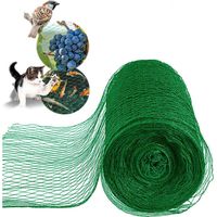 Set 2pz Rete In Polietilene Anti Animali Maglia 1x10mt Verde Protezione Piante Orto 134613