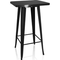 Table de bar VANTAGGIO HIGH T noir hjh OFFICE