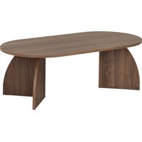 Mesa baja de madera "Melina" 120 x 60 x 40 cm - Nogal