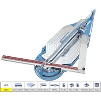 Sigma – Coupe carrelage 62 cm – Roue de gravure 16 mm – Coupe nette pour carreaux rugueux – Poignée ergonomique – Système automatique de maintien