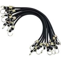 Lot de 10 sangles d'arrimage, sangles d'arrimage robustes avec crochets, sangles d'arrimage courtes, 30,5 cm